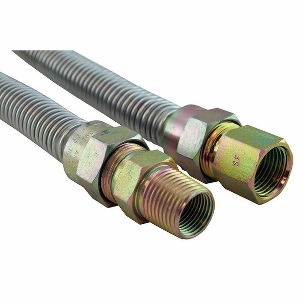 Jones Stephens 5/8 in. OD 1/2 in. ID X 12 in. Long, 1/2 in. Female Pipe Thread X 3/4 in. Male Pipe Thread, Uncoat G71006